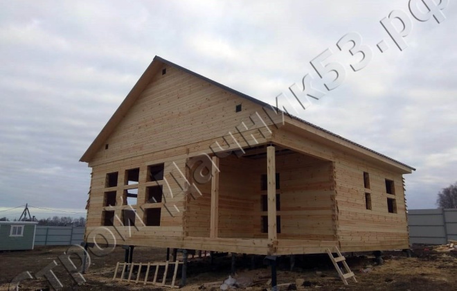 1 Брусовой дом ОД-11, 9×9, 81 м², Московская область, Серпуховски район, деревня Скрылья (4)